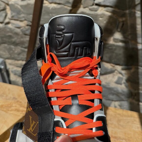 Louis Vuitton Black Grey LV Trainer 408 High-top Sneakers - Picture 8 of 13